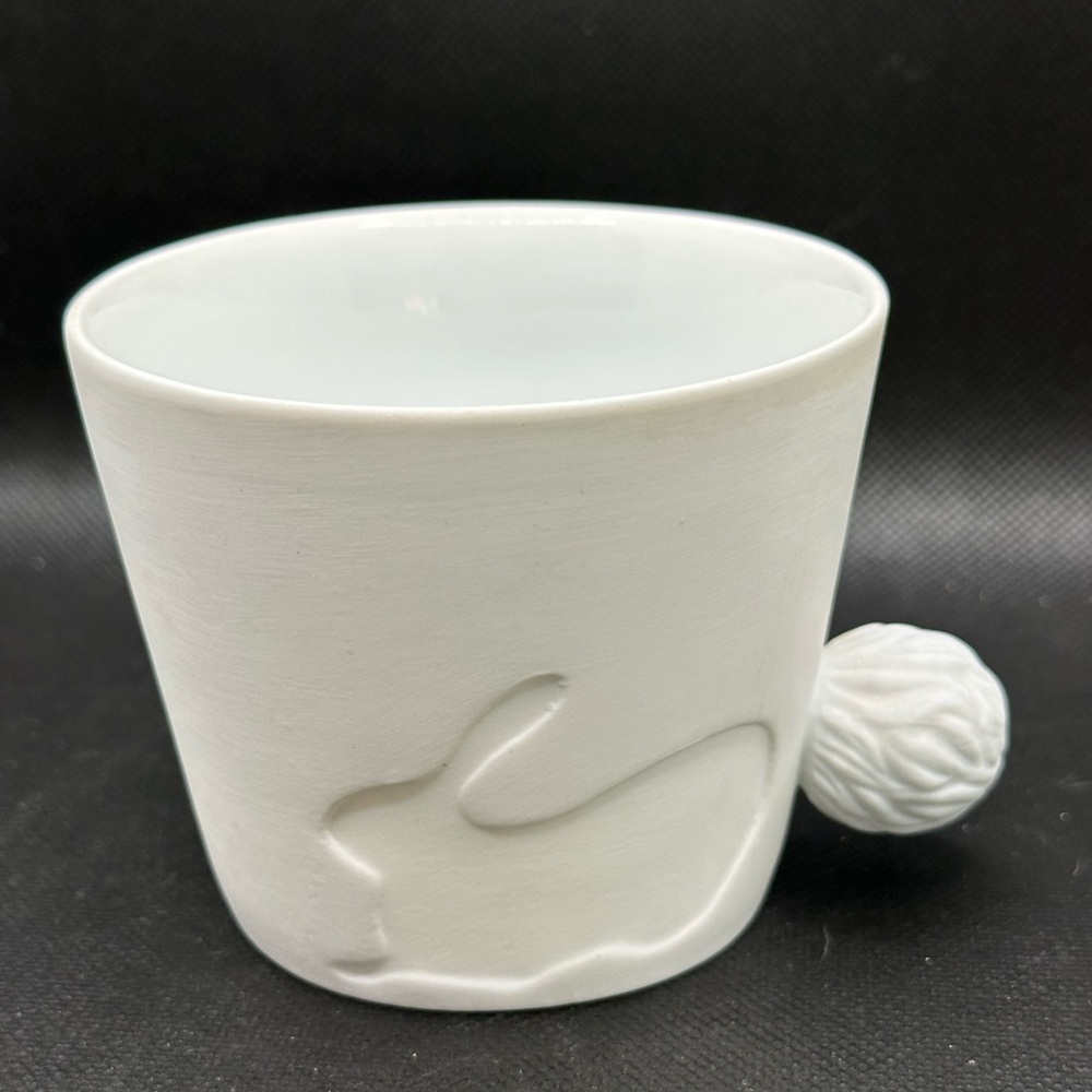 Mugtail Rabbit Silhouette Mug Translucent Porcelain Candle Holder